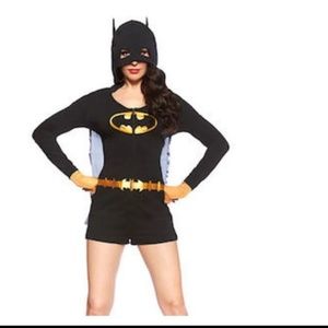 Batman Women’s Romper Costume With Cape And Hood